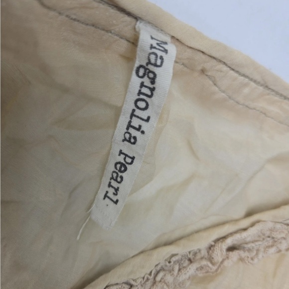 Magnolia Pearl Tunic Dress Cotton Silk Ruffled Lagenlook One Size Rare Collector - Picture 8 of 11